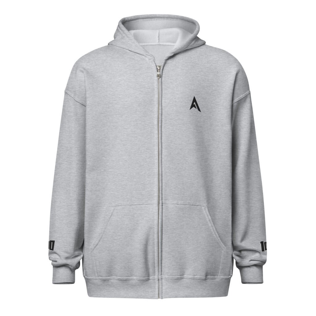 Hunnit Lapz zip hoodie - Black Embroidered Logo