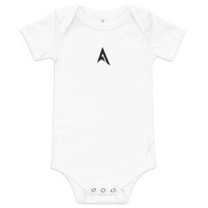 Hunnit Lapz "Baby Lapz" short sleeve one piece - Black Embordered Logo