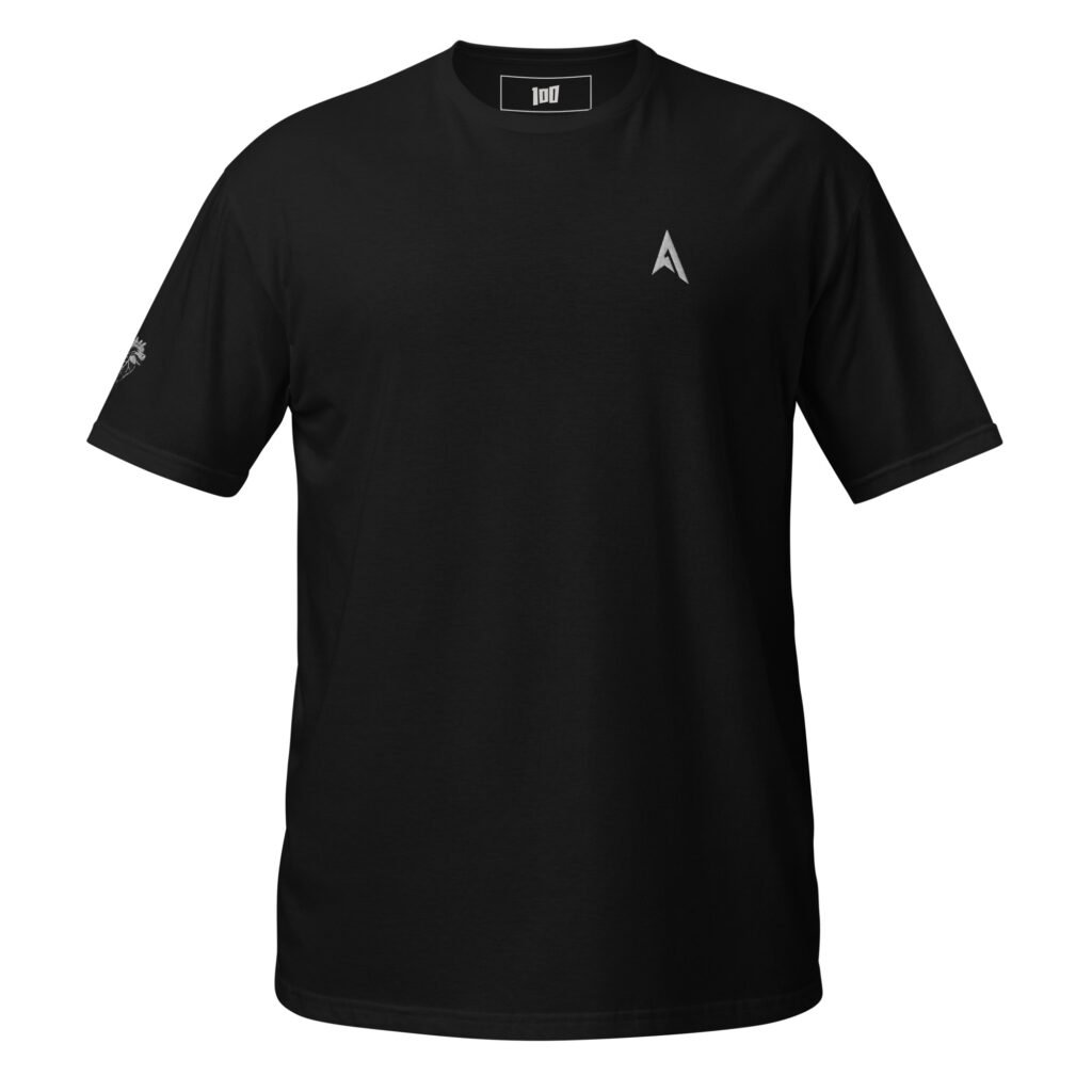 Hunnit Lapz - Premium Embroidered Custom Tee - White Logo